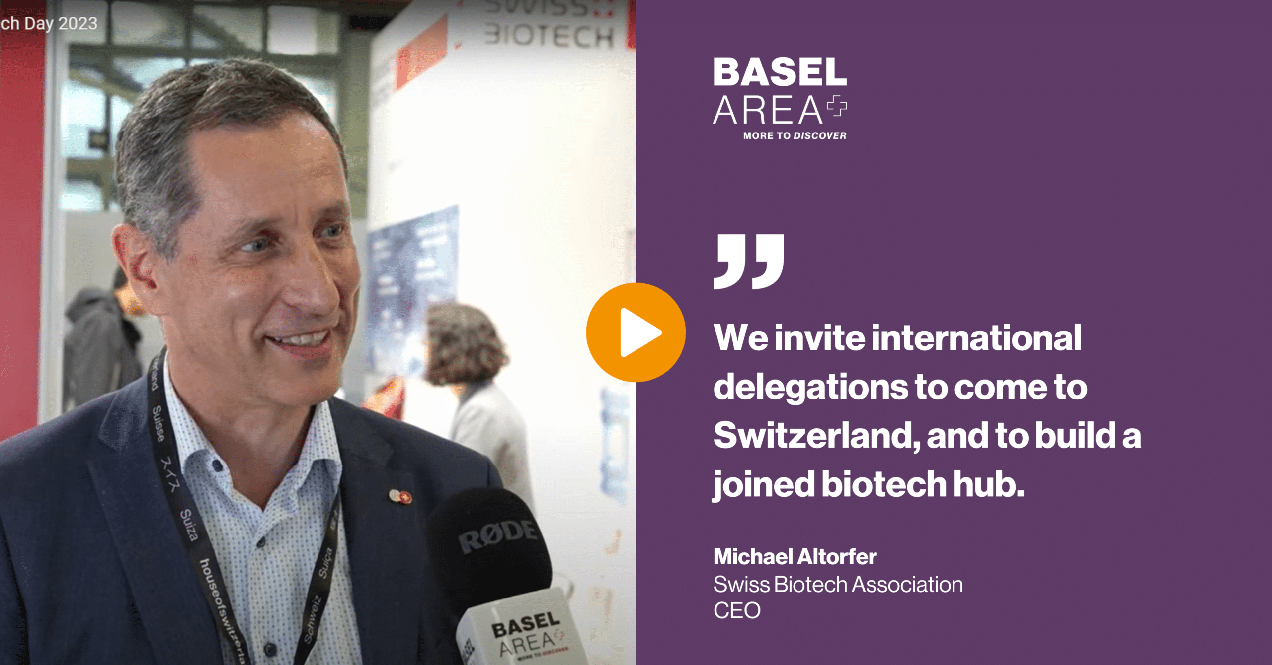 Sneak peek Swiss Biiotech Day 2023
